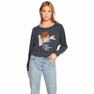 Chaser Wild & Free Avalon Simply Chic Cropped Pullover
